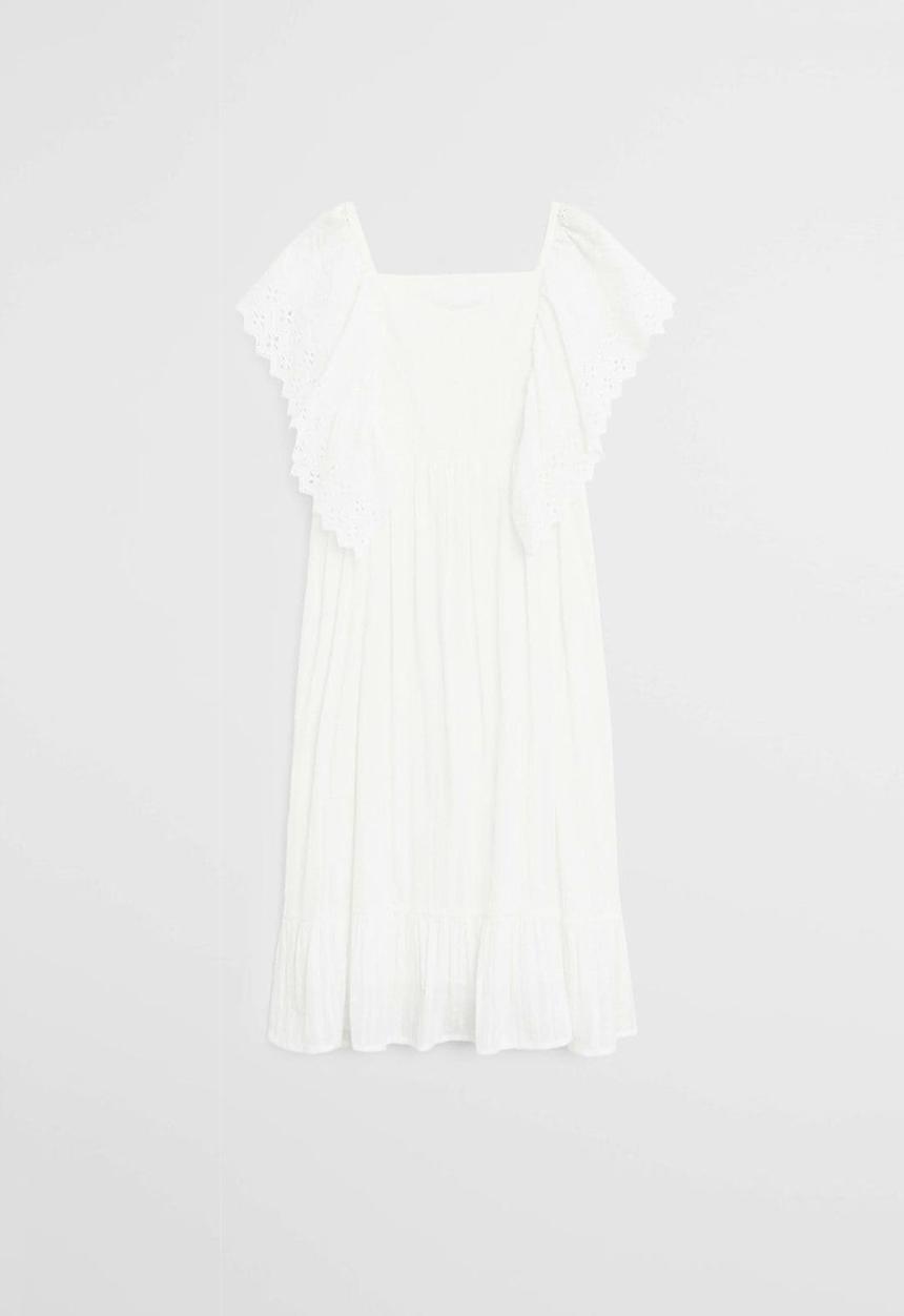 MANGO - Dress repi6 - white