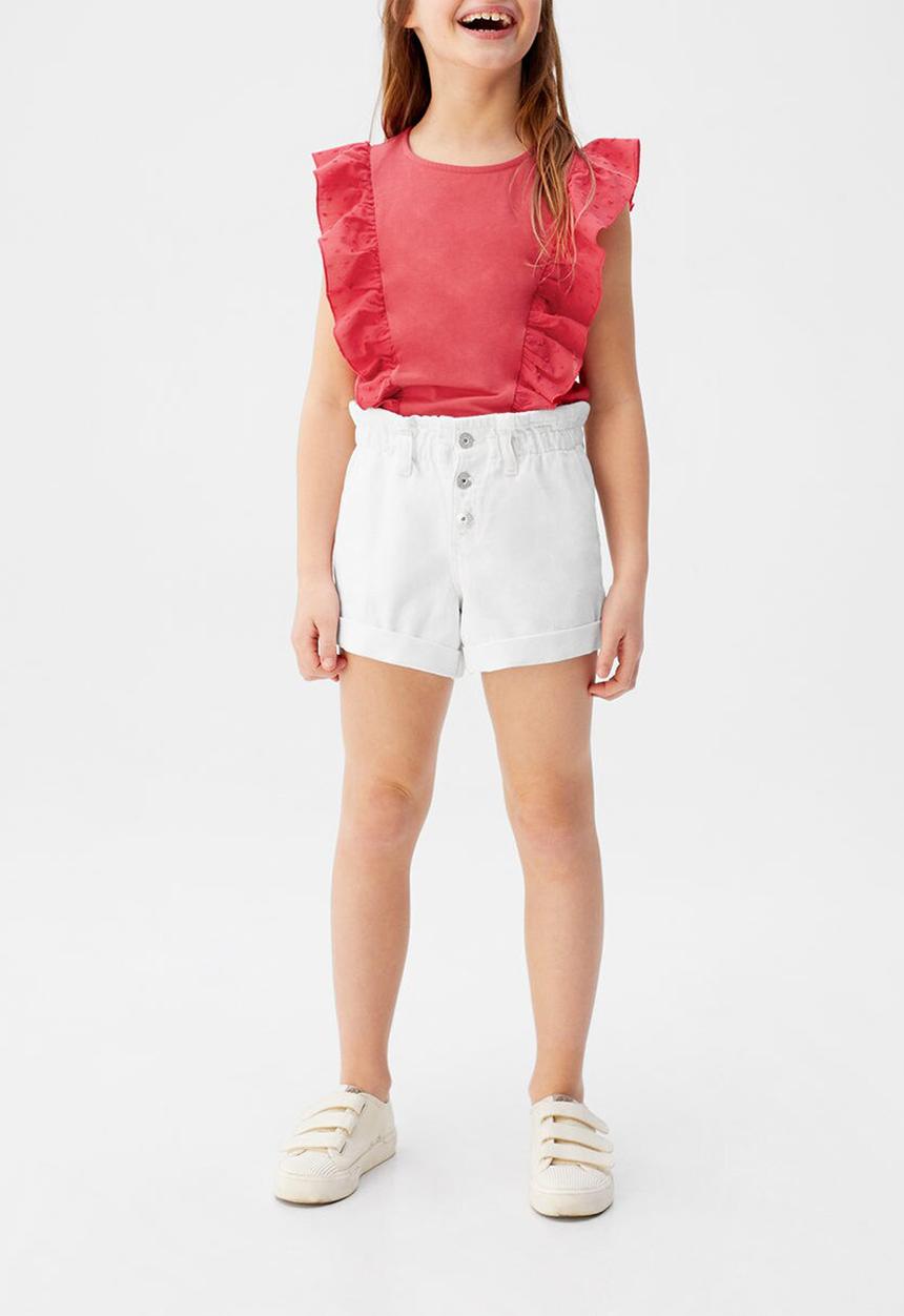 MANGO - Shorts gala - white