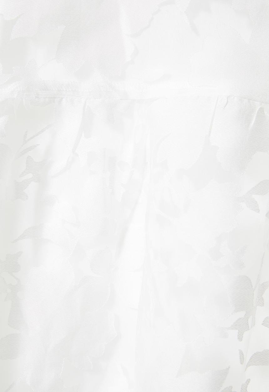 VELVET - Organza burn out tiered midi dress - ivory