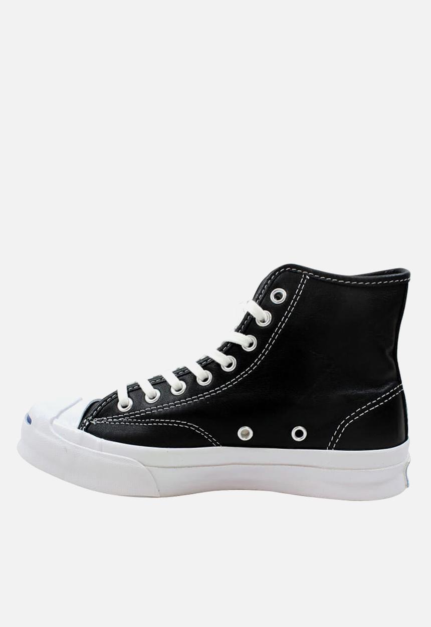 Converse - Jack Purcell signature premium leather hi m  - black