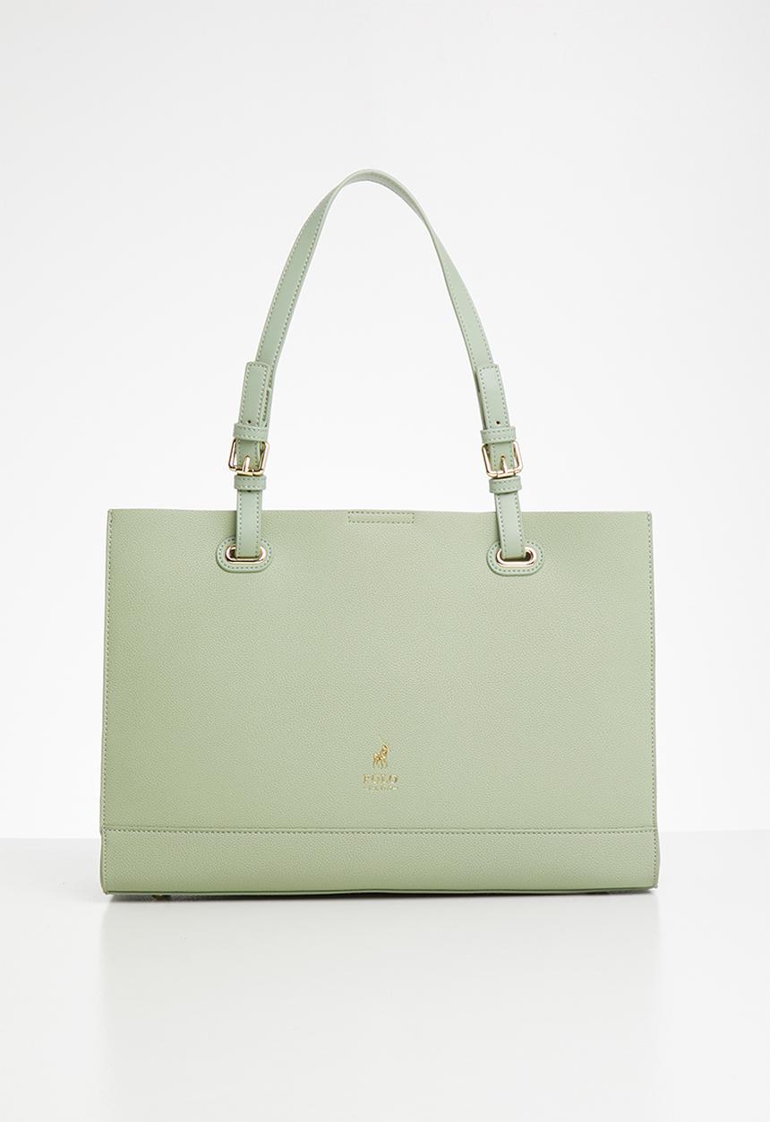 POLO - Synthetic e/w tote bag - green