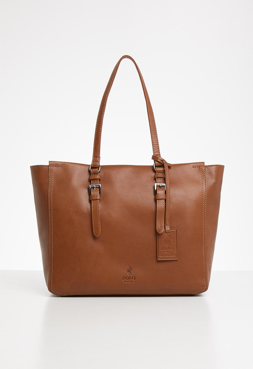 POLO - Vega leather tote - brown
