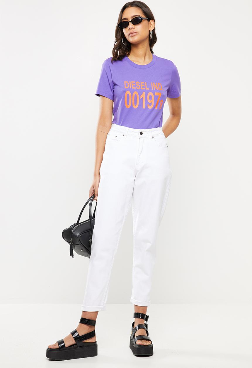Diesel  - T-sily T-shirt - purple
