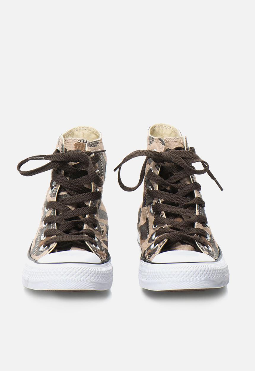 Converse - Chuck Taylor All Star animal print hi  - vintage khaki