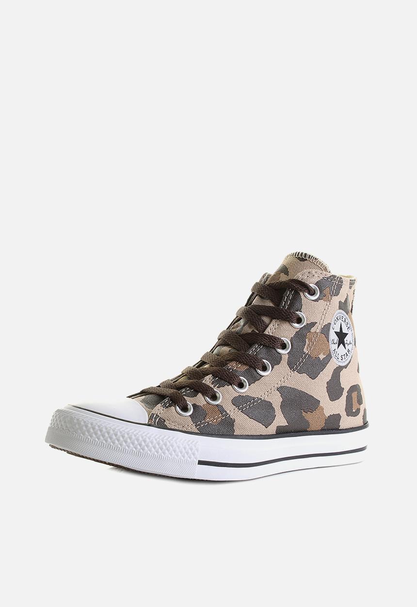 Converse - Chuck Taylor All Star animal print hi  - vintage khaki