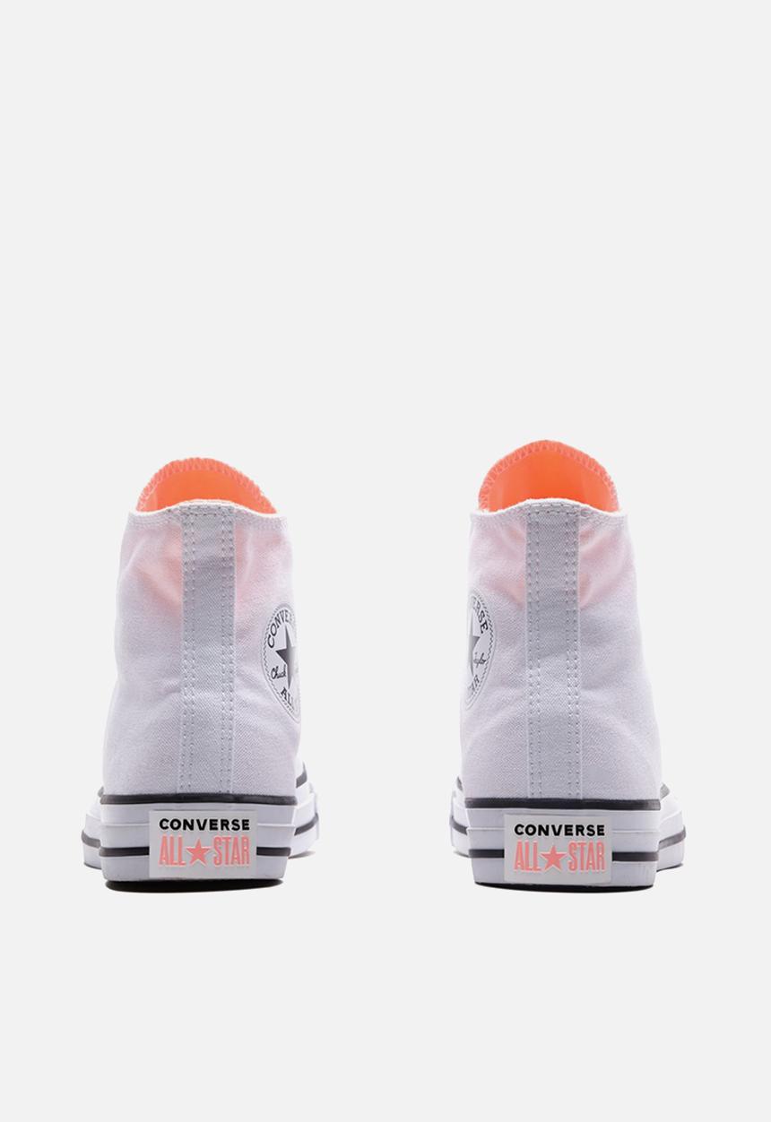 Converse - Chuck Taylor All Star big eyelets dots lace hi  - white/crimson pulse