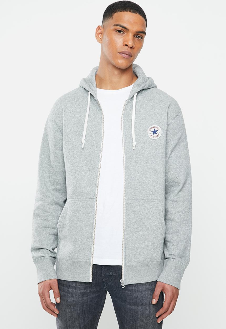 Converse - Core full zip hoodie - grey