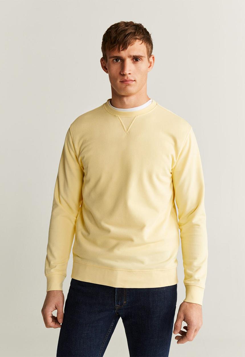 MANGO - Roma sweatshirt - yellow
