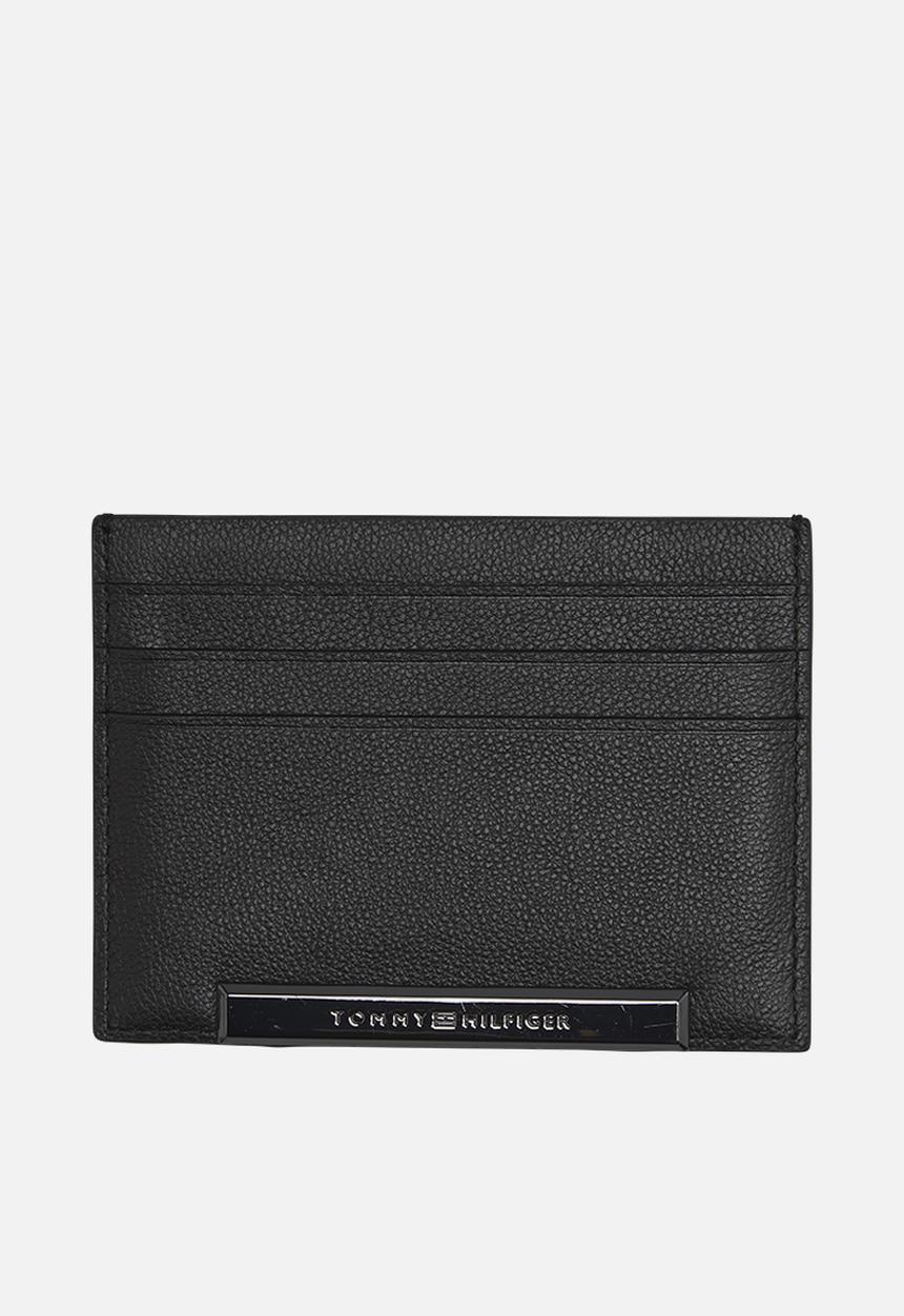 Tommy Hilfiger - Corp plaque credit card holder - black