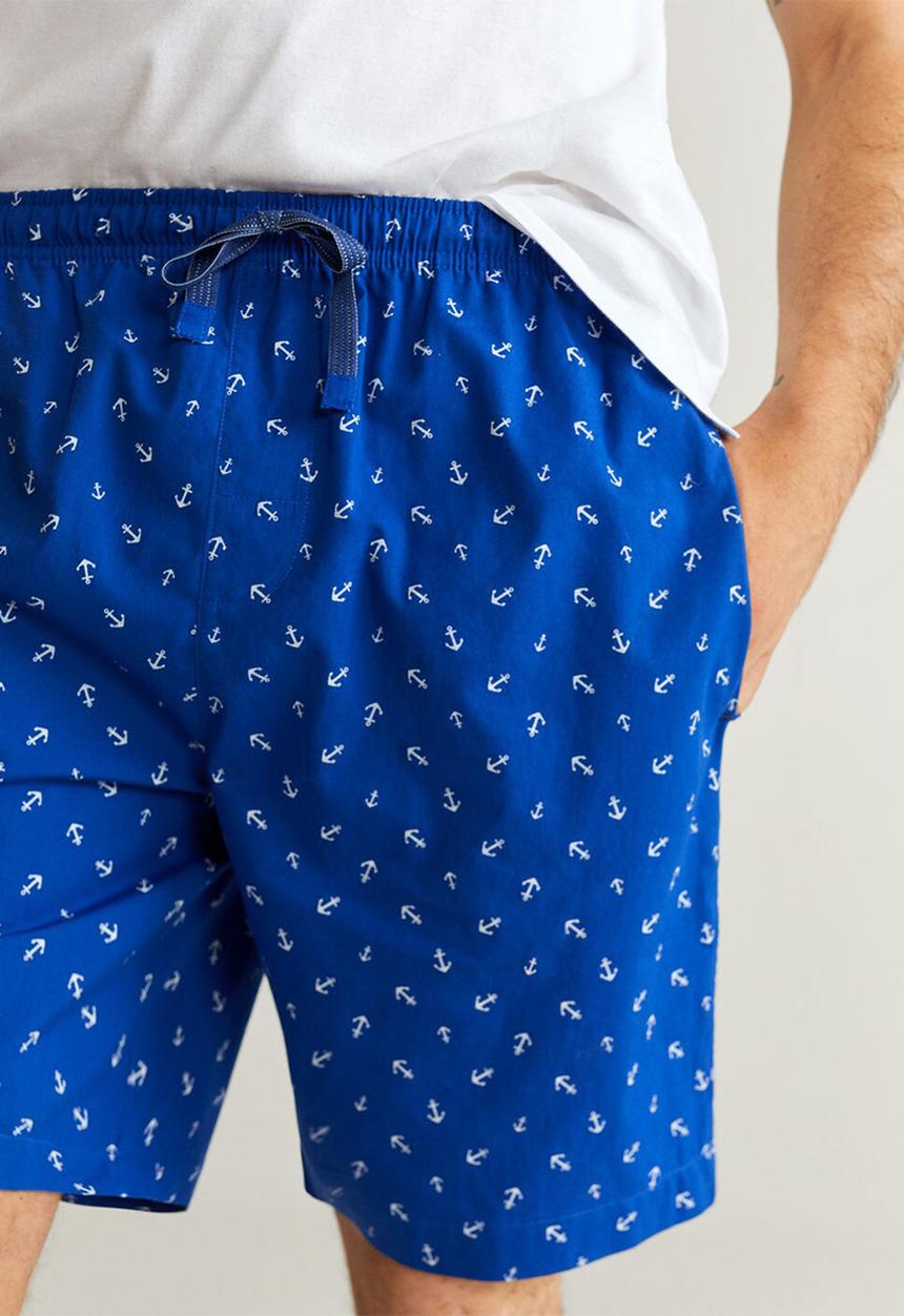 MANGO - Pyjamanc pyjama set - navy & white 