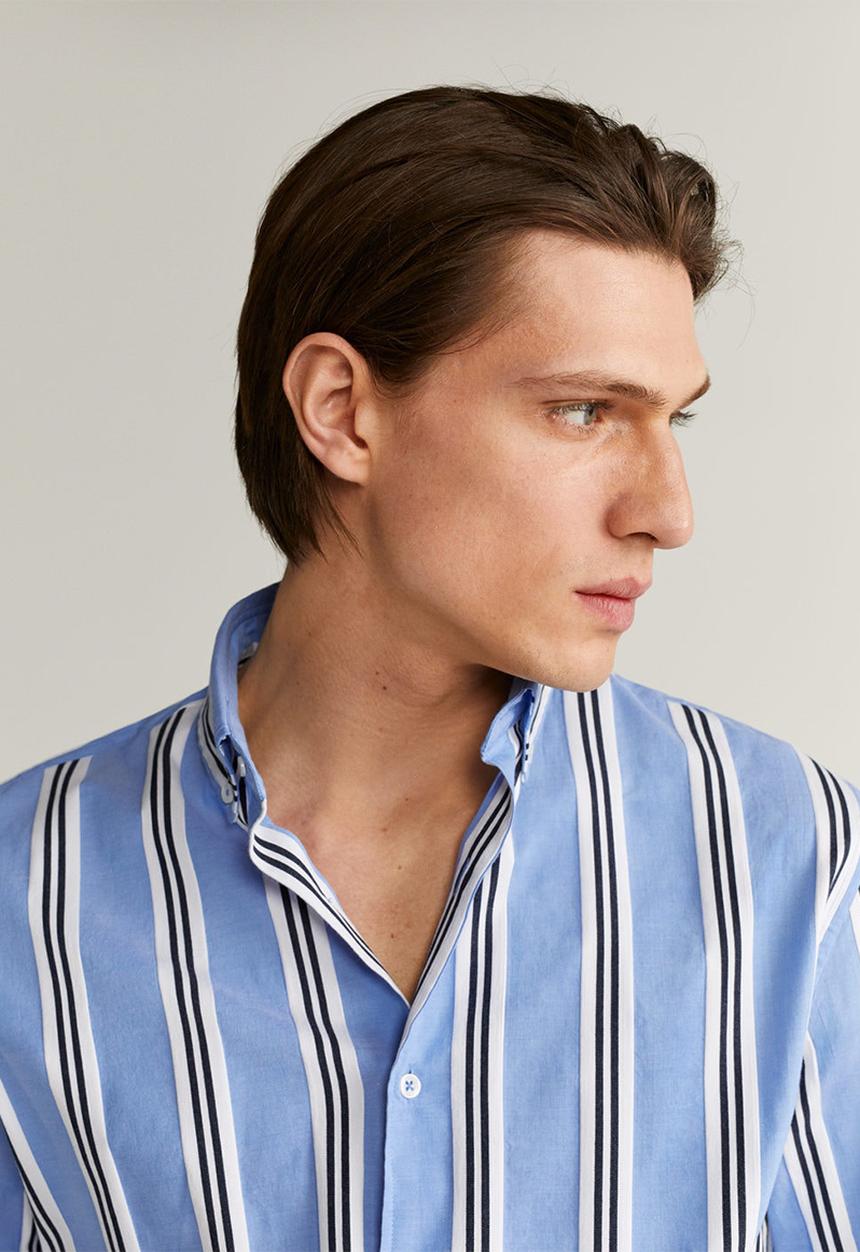 MANGO - Sitges shirt - blue