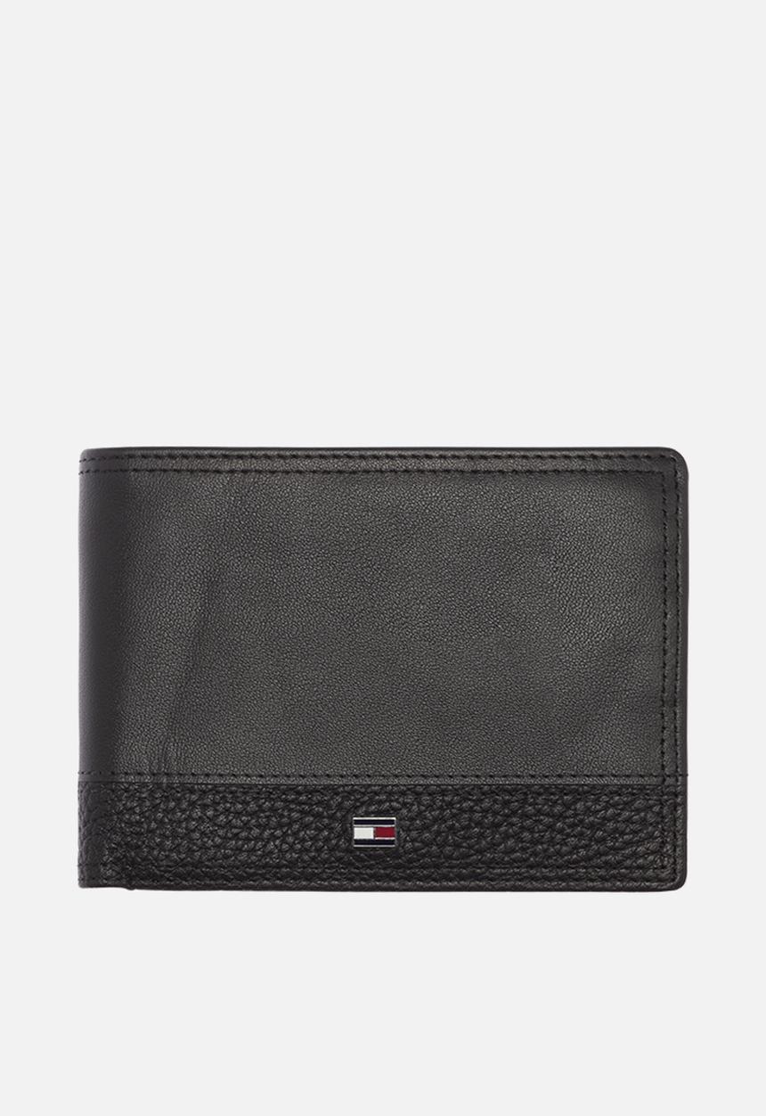 Tommy Hilfiger - Tommy hilfiger business flap & coin wallet leather - black
