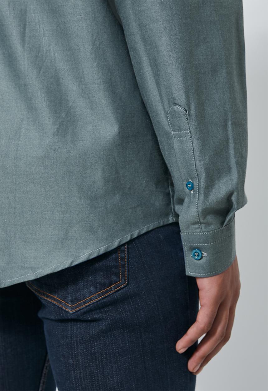 Superbalist - Barber regular fit long sleeve oxford shirt - blue