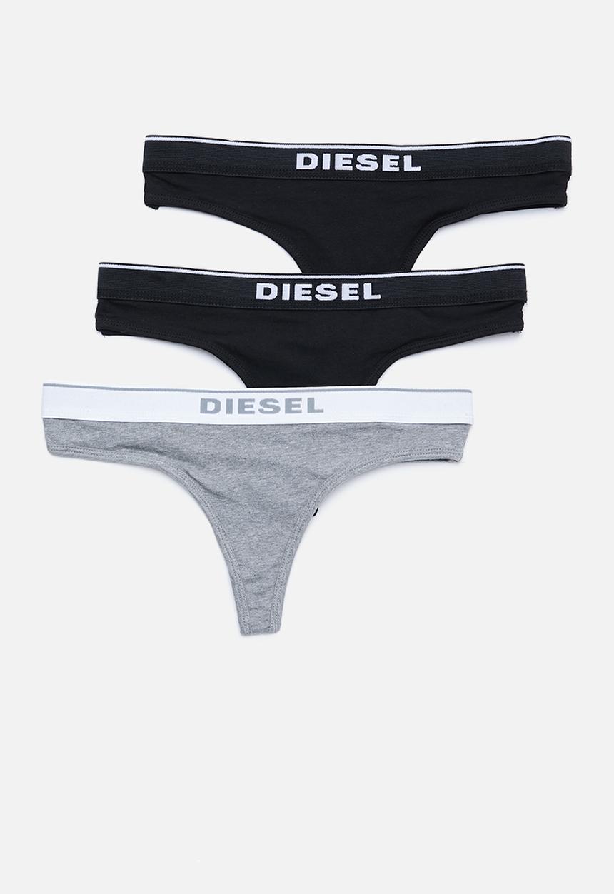 Diesel  - Ufpn-oxy 3 pack g-string - black & grey