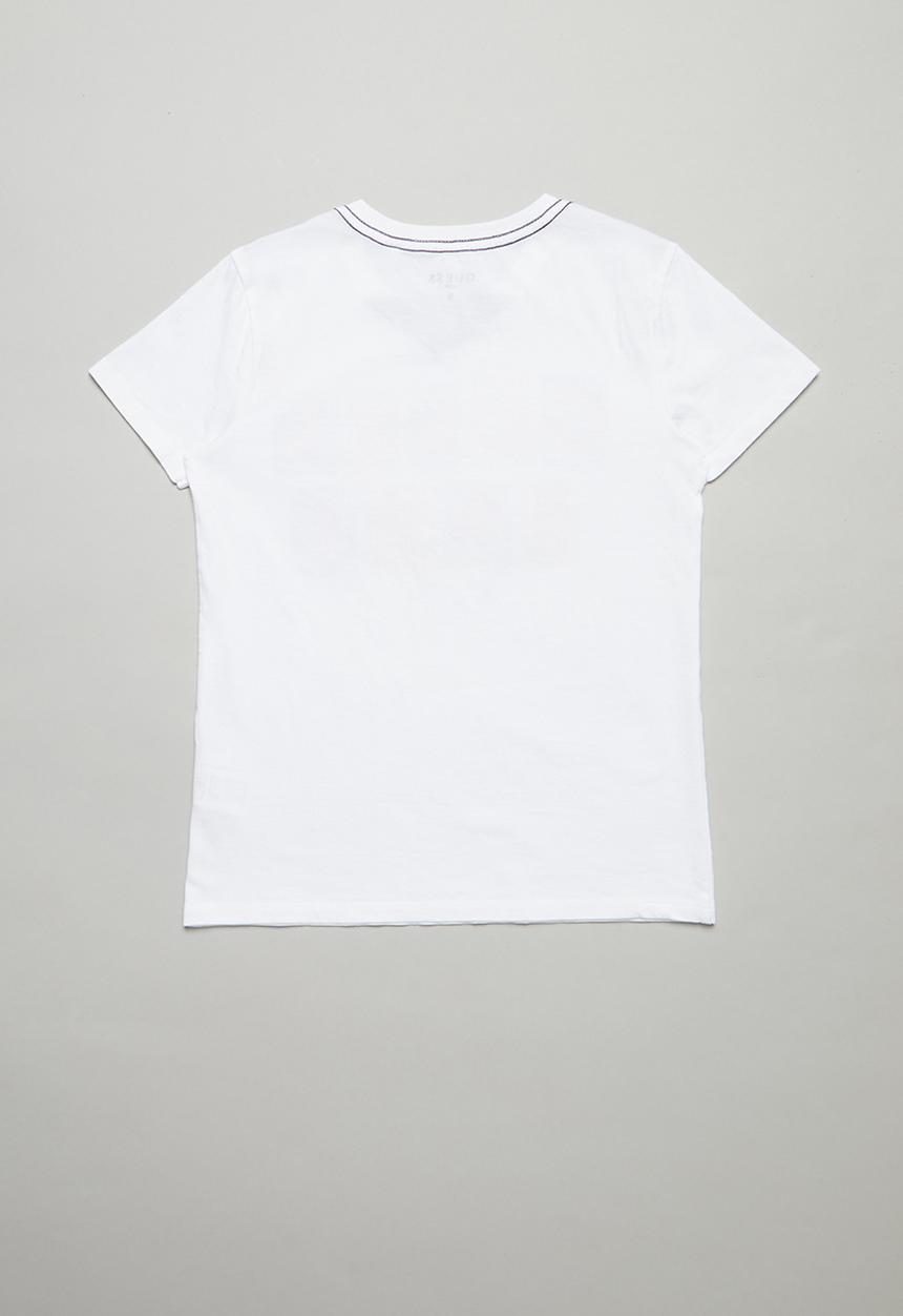 GUESS - Short sleeve Guess 1981 peepout tee - white