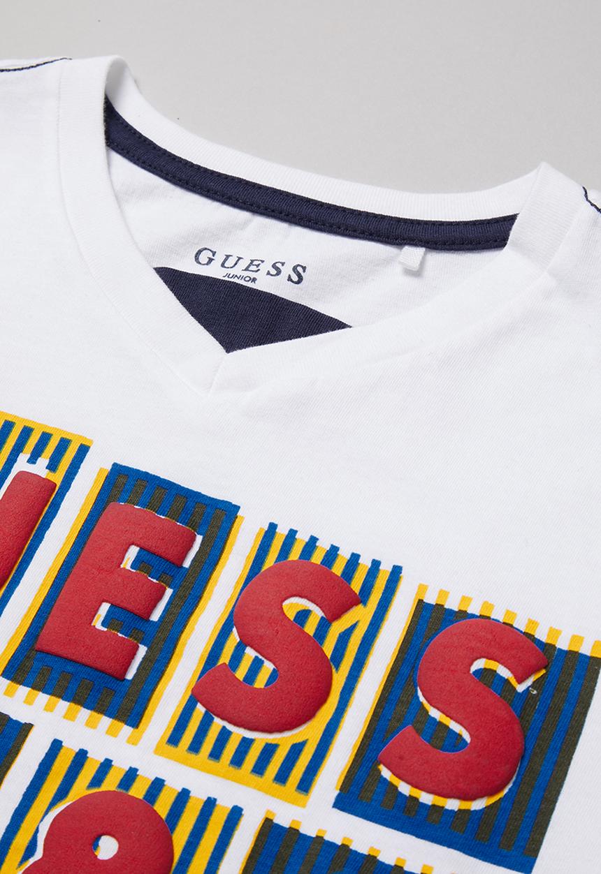 GUESS - Short sleeve Guess 1981 peepout tee - white