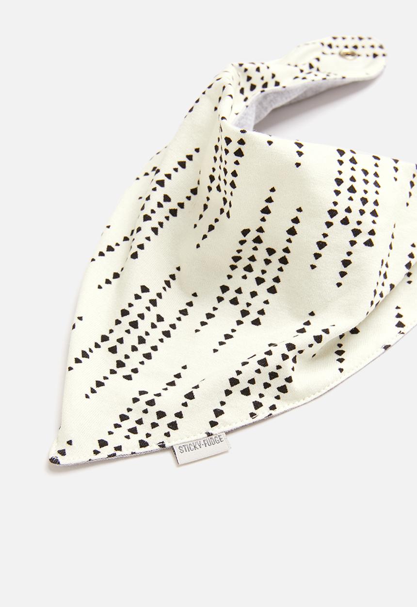 Sticky Fudge - Raindrop kite bib - neutral & grey 
