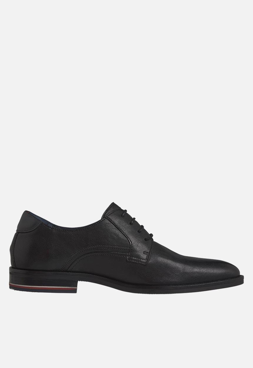 Tommy Hilfiger - Signature hilfiger leather leather shoe - black