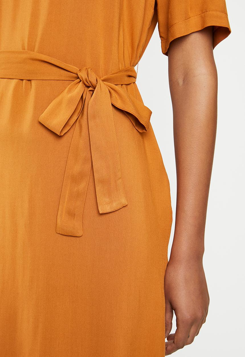 edit - Woven ll tunic dress - orange