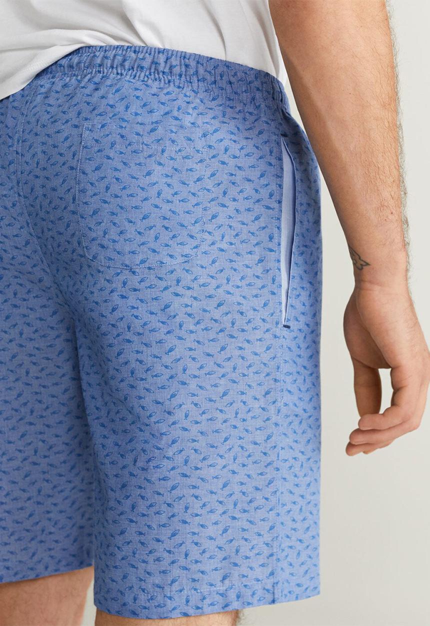 MANGO - Pyjamafi pijama set - blue & white