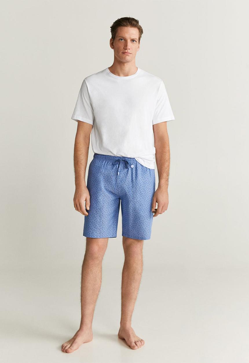 MANGO - Pyjamafi pijama set - blue & white