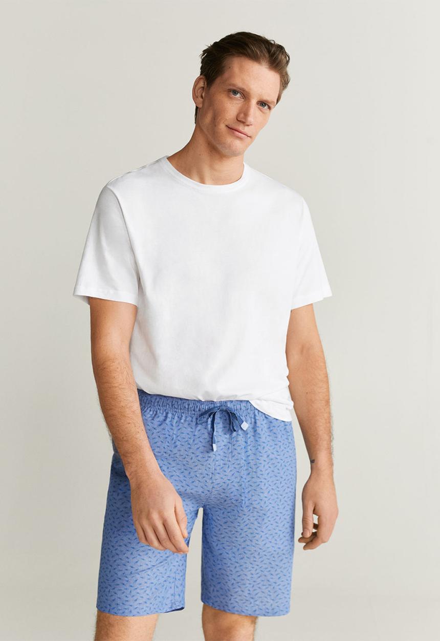 MANGO - Pyjamafi pijama set - blue & white