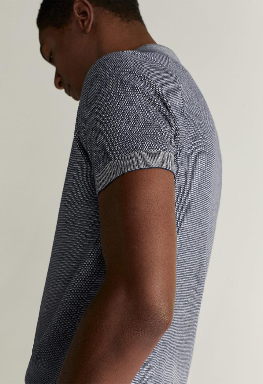 MANGO - Polo shirt pixel - navy