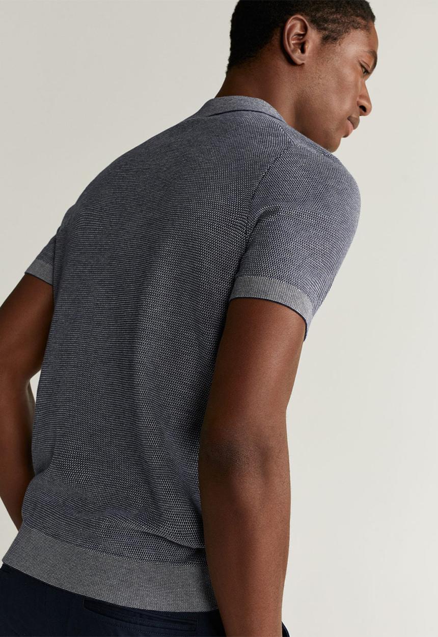 MANGO - Polo shirt pixel - navy
