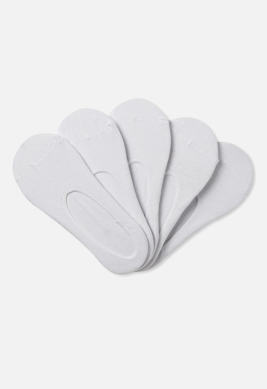 Cotton On - 5 pack low cut sock - white