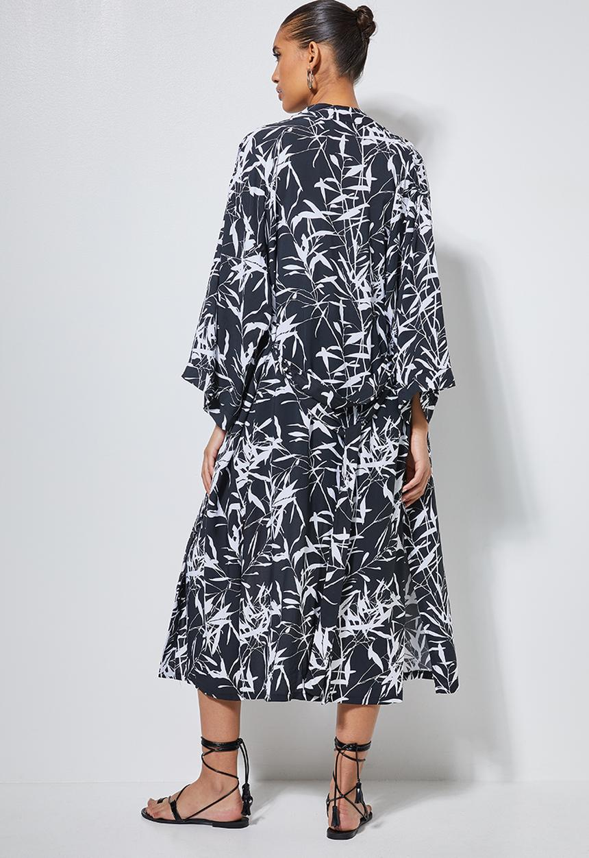 Superbalist - Longer length shacket - black & white 