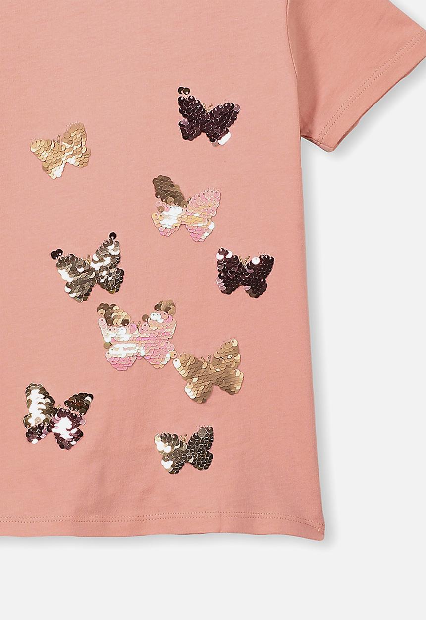 Cotton On - Stevie short sleeve embellished tee - pink