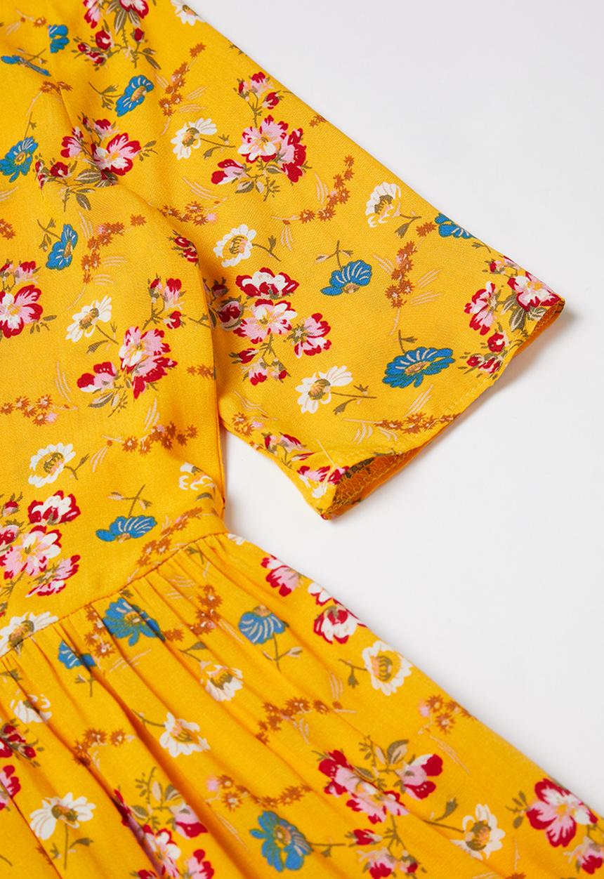 Superbalist - Tiered midi dress - yellow
