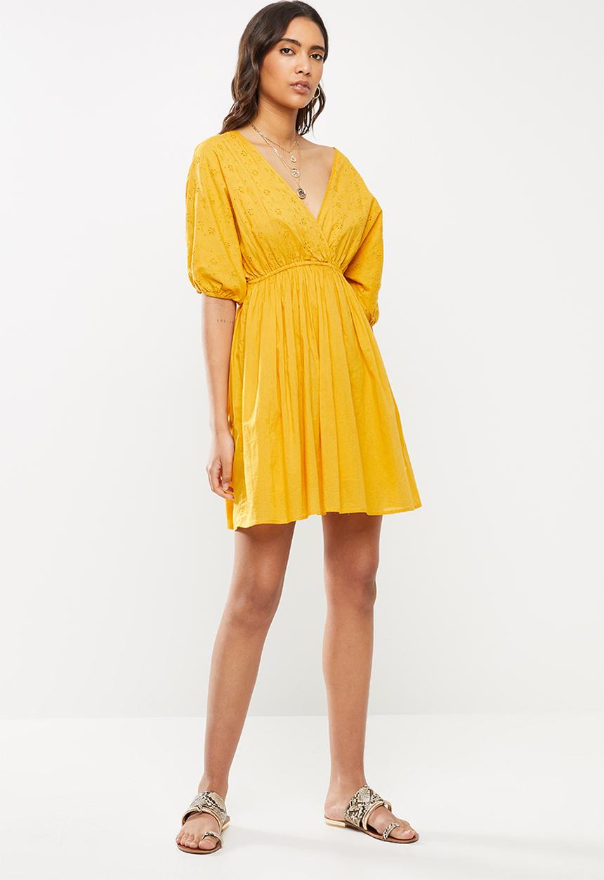 Cotton On - Woven barbara batwing mini dress - mango