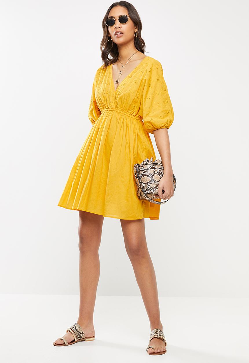 Cotton On - Woven barbara batwing mini dress - mango
