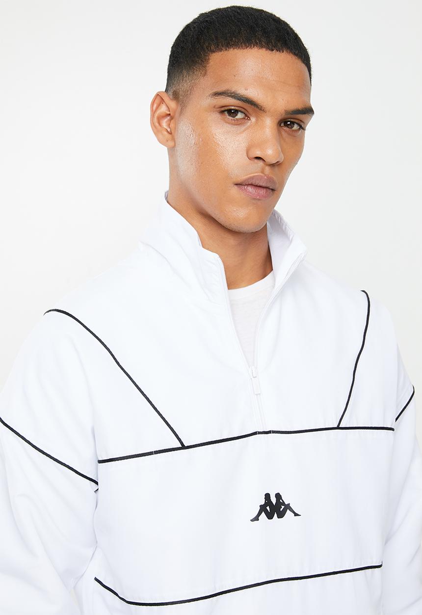 KAPPA - Authentic turny track top - white & black