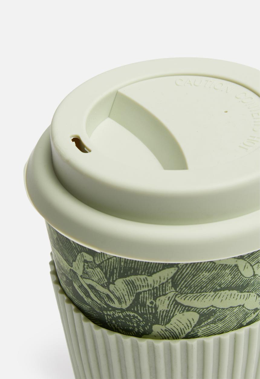 Excellent Houseware - Bamboo drinking mug - mint & green