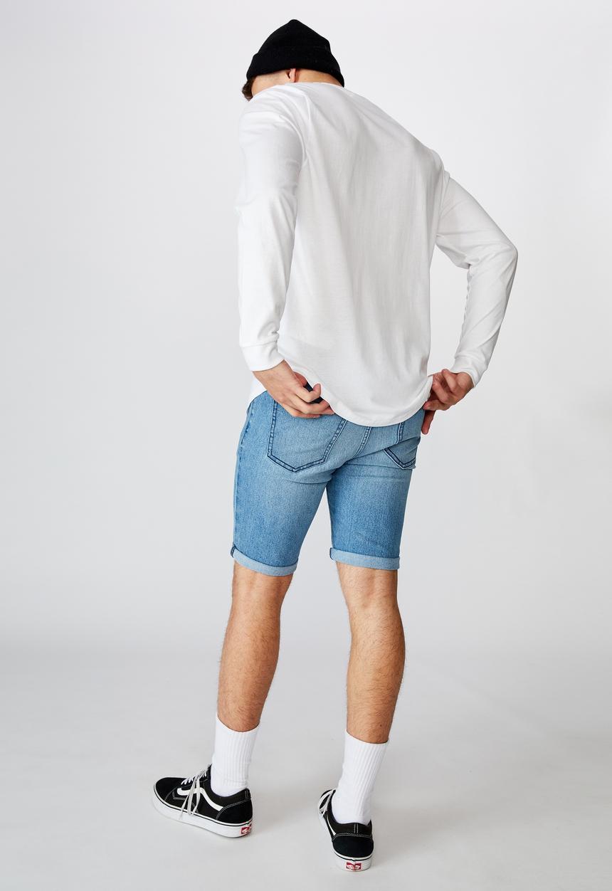 Factorie - Super skinny denim short - cali blue