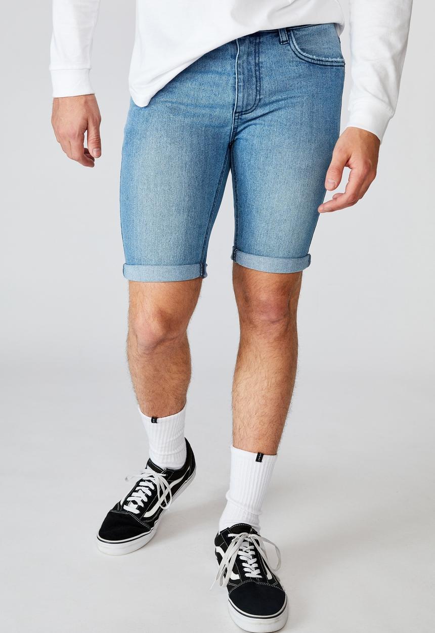 Factorie - Super skinny denim short - cali blue