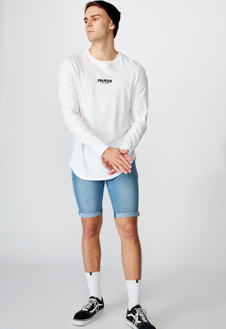 Factorie - Super skinny denim short - cali blue