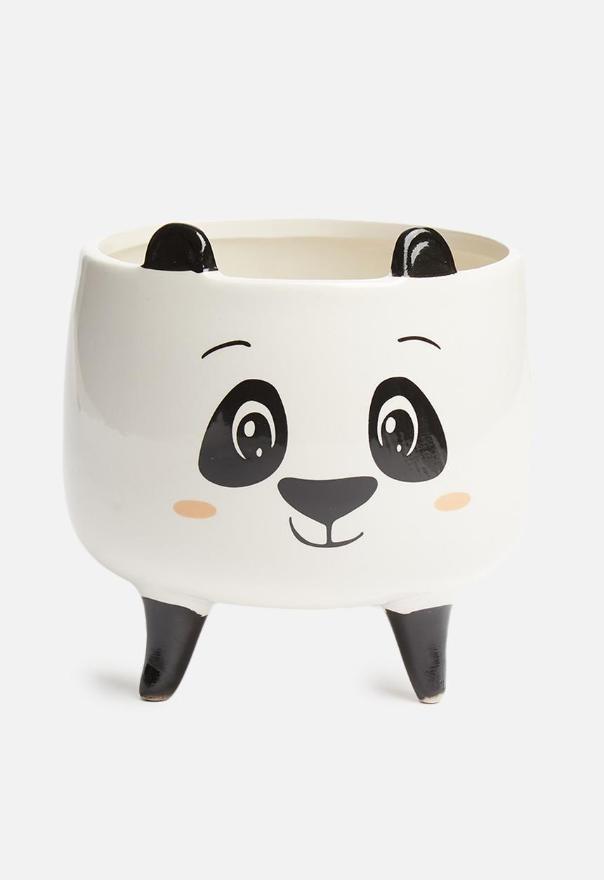 H&S - Panda planter - white