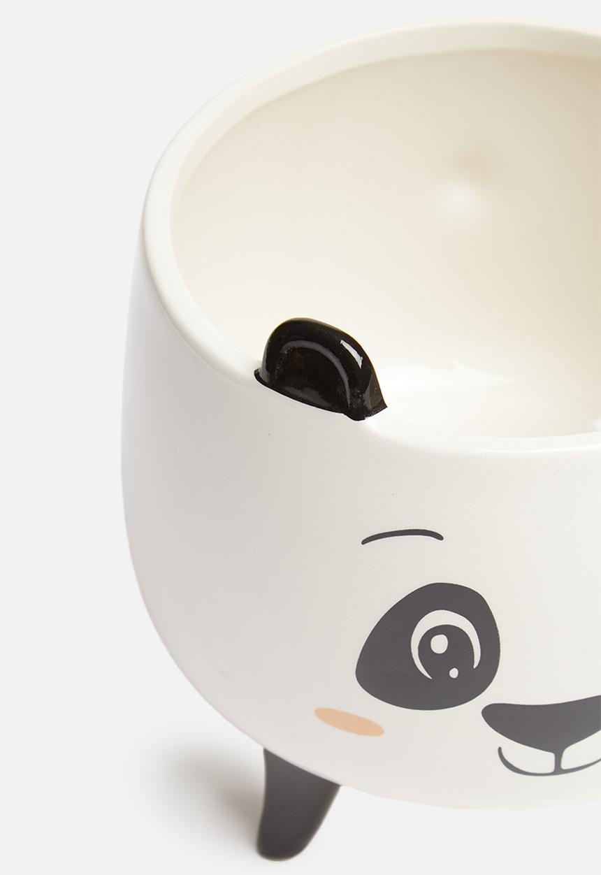 H&S - Panda planter - white