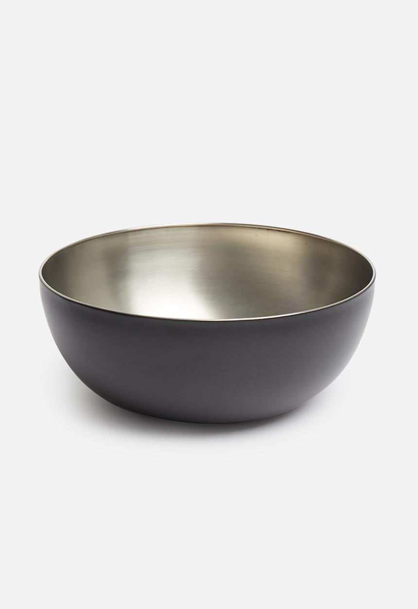 Excellent Houseware - Stainless steel bowl - black