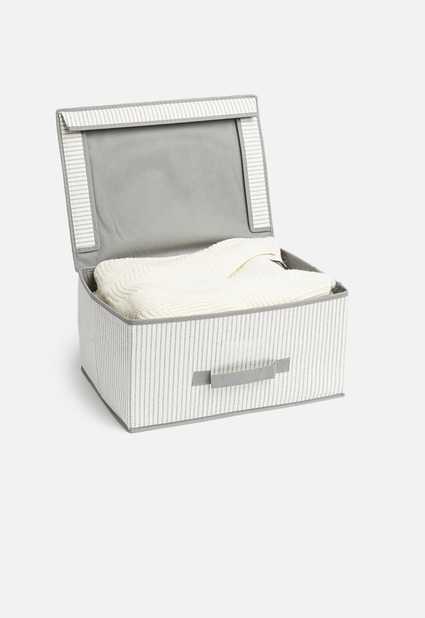 Storage Solutions - Foldable storage with lid - white