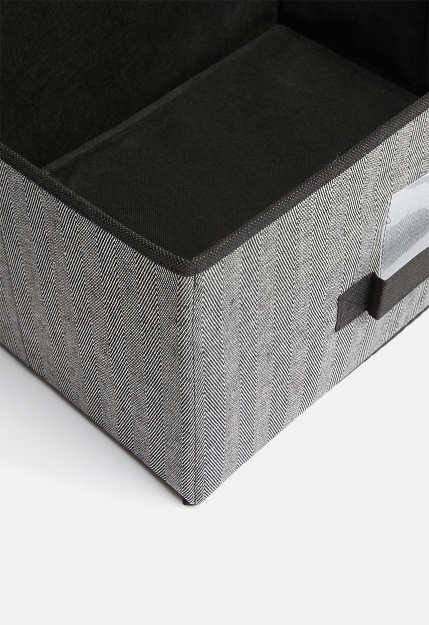Storage Solutions - Foldable storage with lid - black