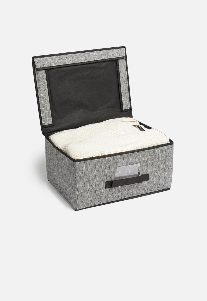 Storage Solutions - Foldable storage with lid - black