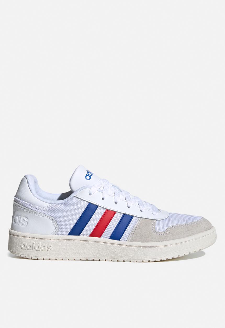 adidas Originals - Hoops 2.0 - white / collegiate royal / scarlet 