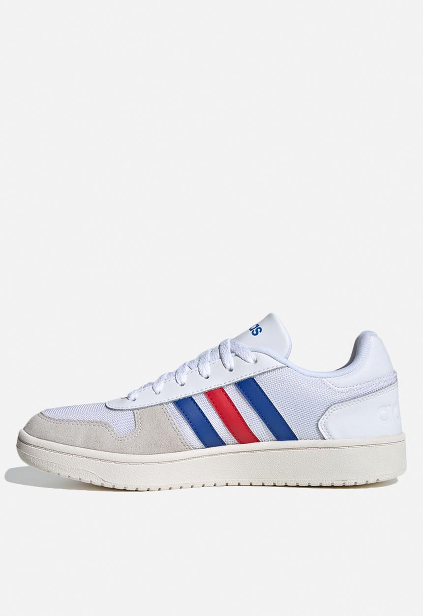 adidas Originals - Hoops 2.0 - white / collegiate royal / scarlet 
