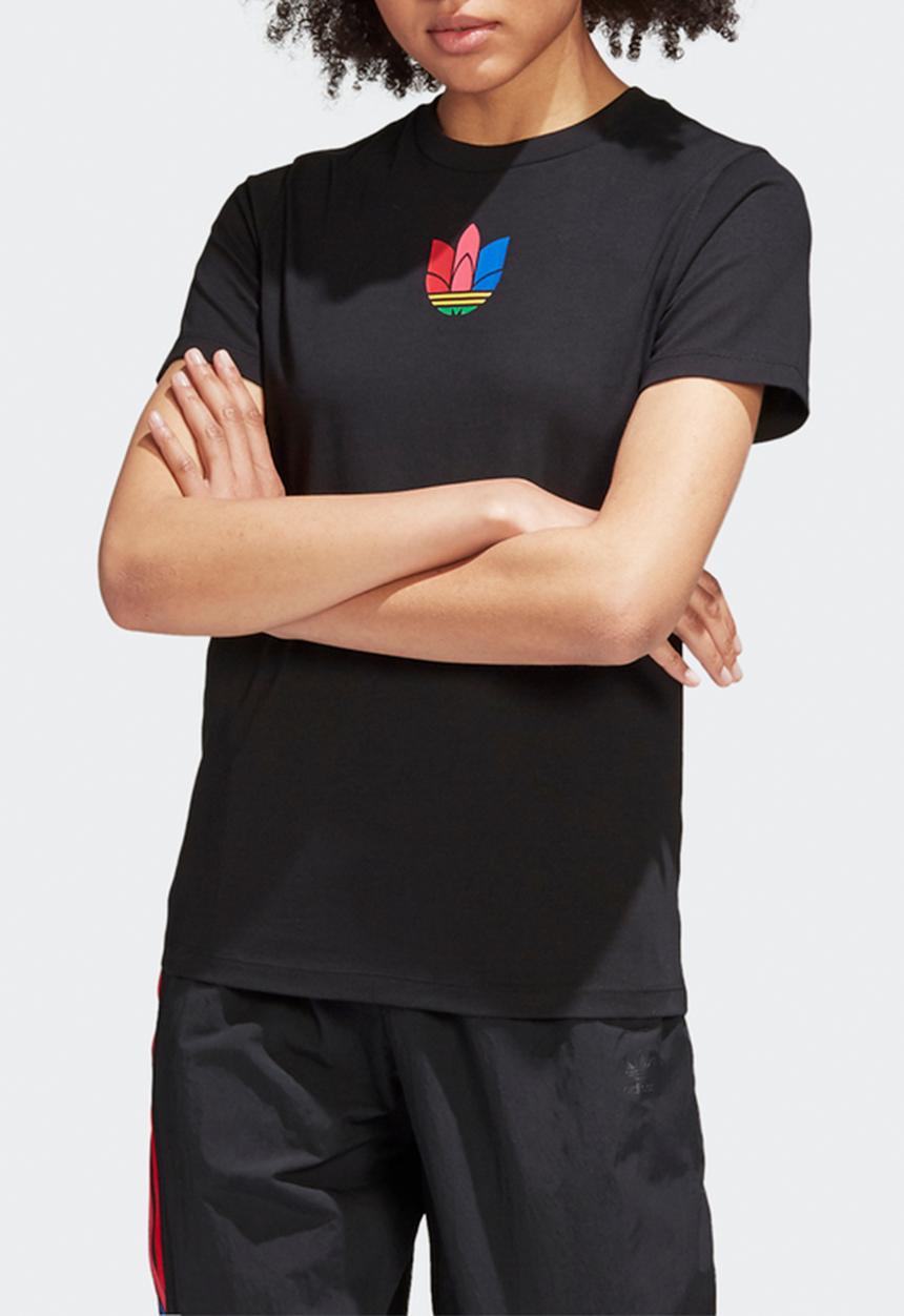 adidas Originals - 3D trefoil tee - black/multi