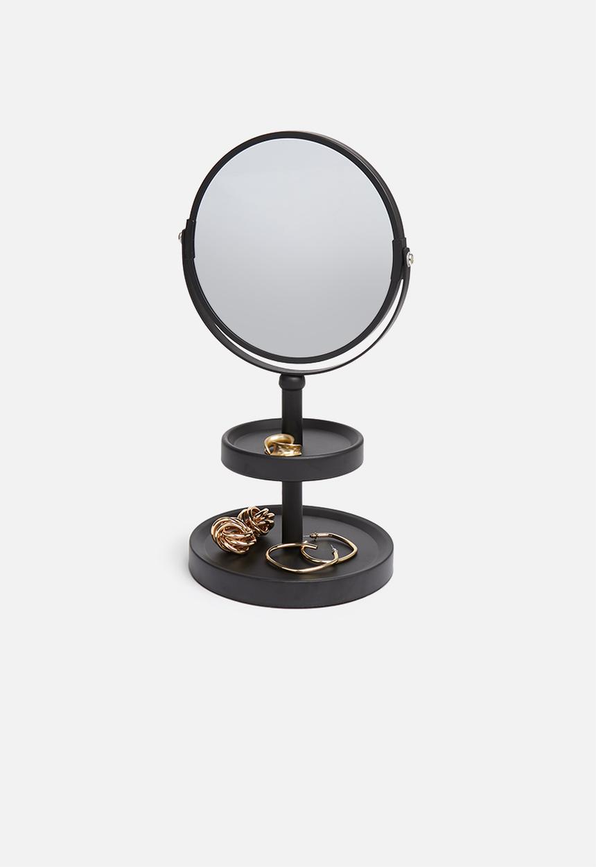 Bathroom Solutions - Magnifying mirror - black
