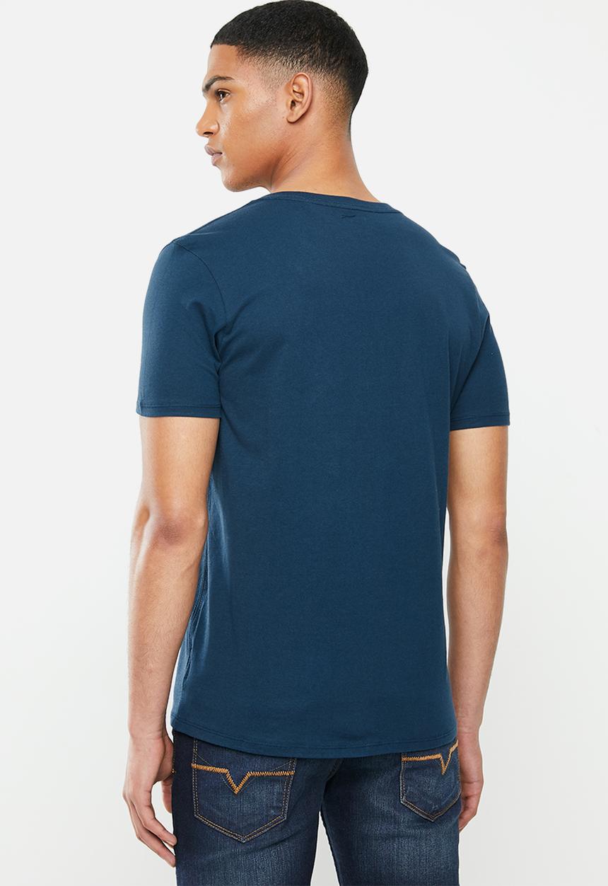 GUESS - Short sleeve guess graffiti tee - blue
